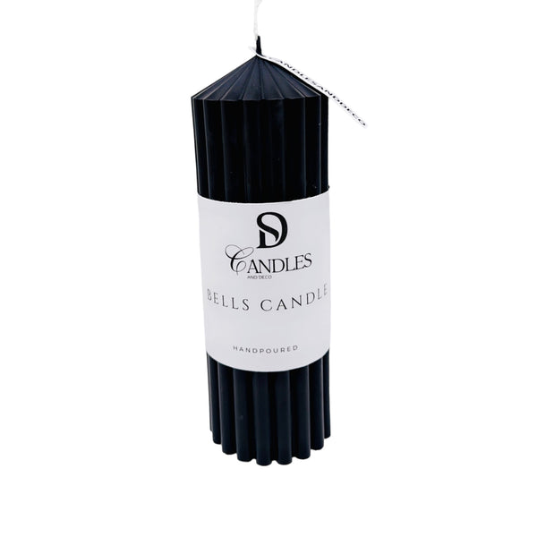 Bells Candles Pillar(Black)