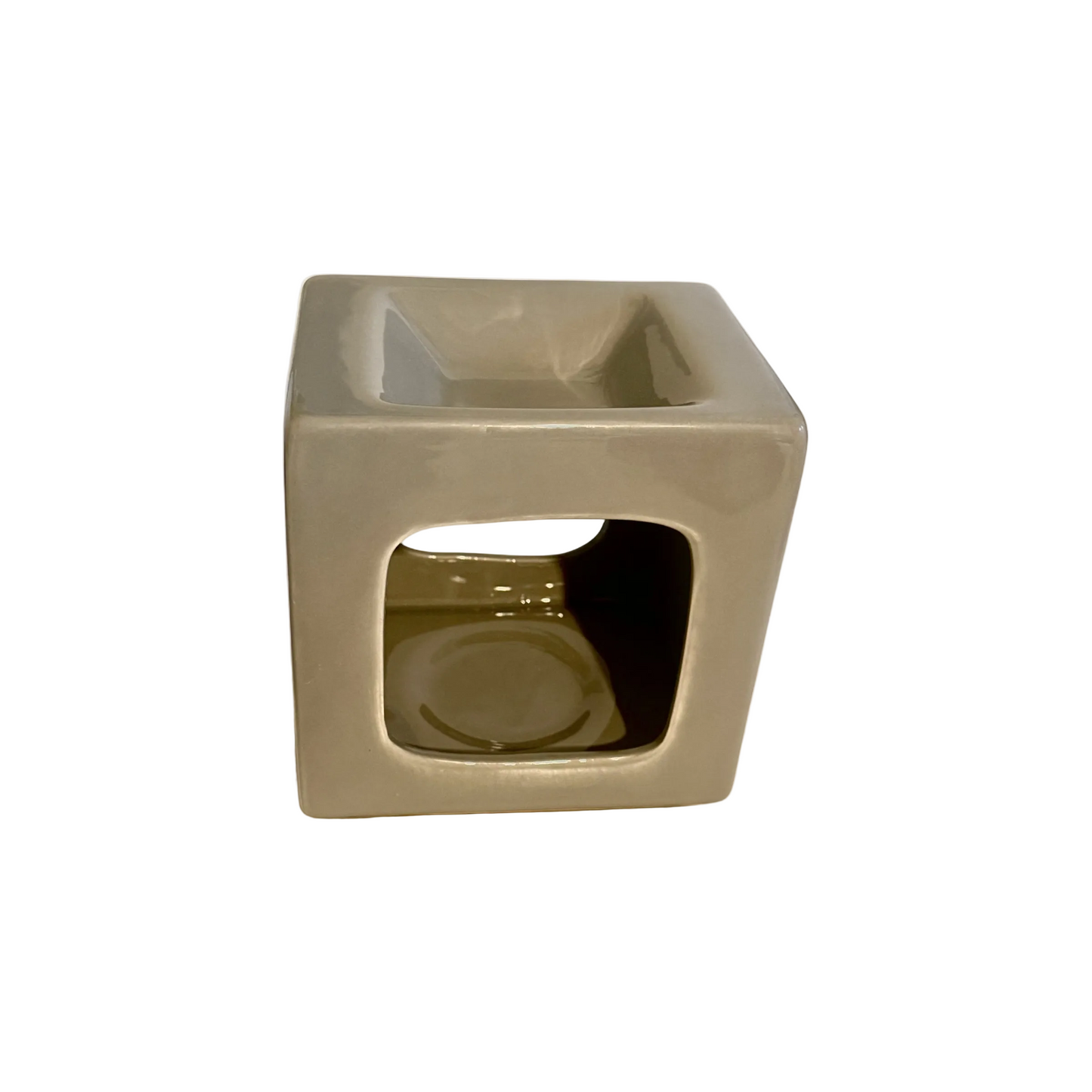 The Luna Square Wax Burner (Grey)