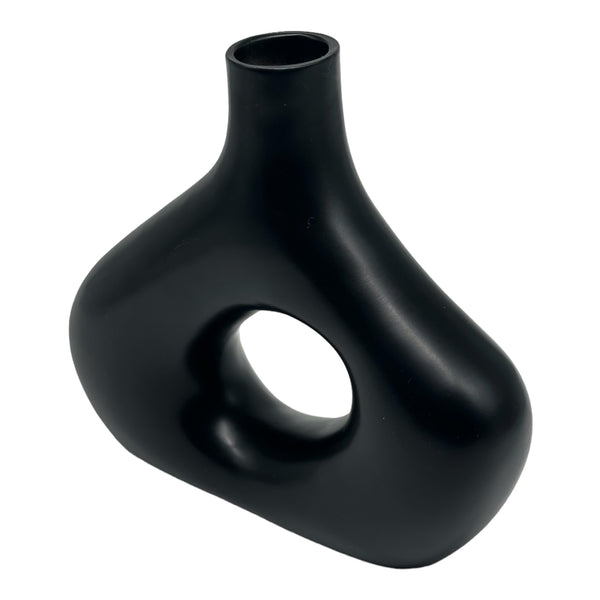 Black Porcelain Vase