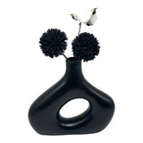 Black Porcelain Vase